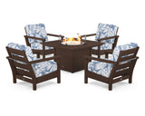 Harbour 5-Piece Conversation Set with Fire Pit Table
