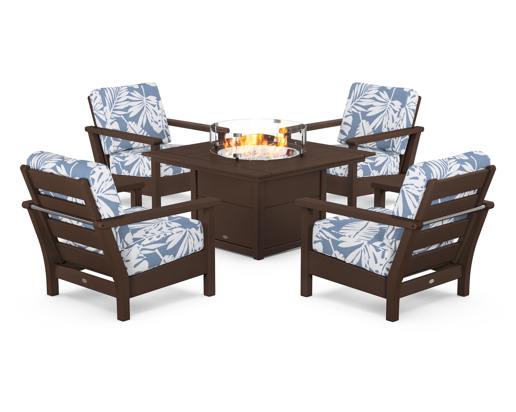 Harbour 5-Piece Conversation Set with Fire Pit Table