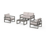 EDGE Sectional 4-Piece Deep Seating Set with Loveseat