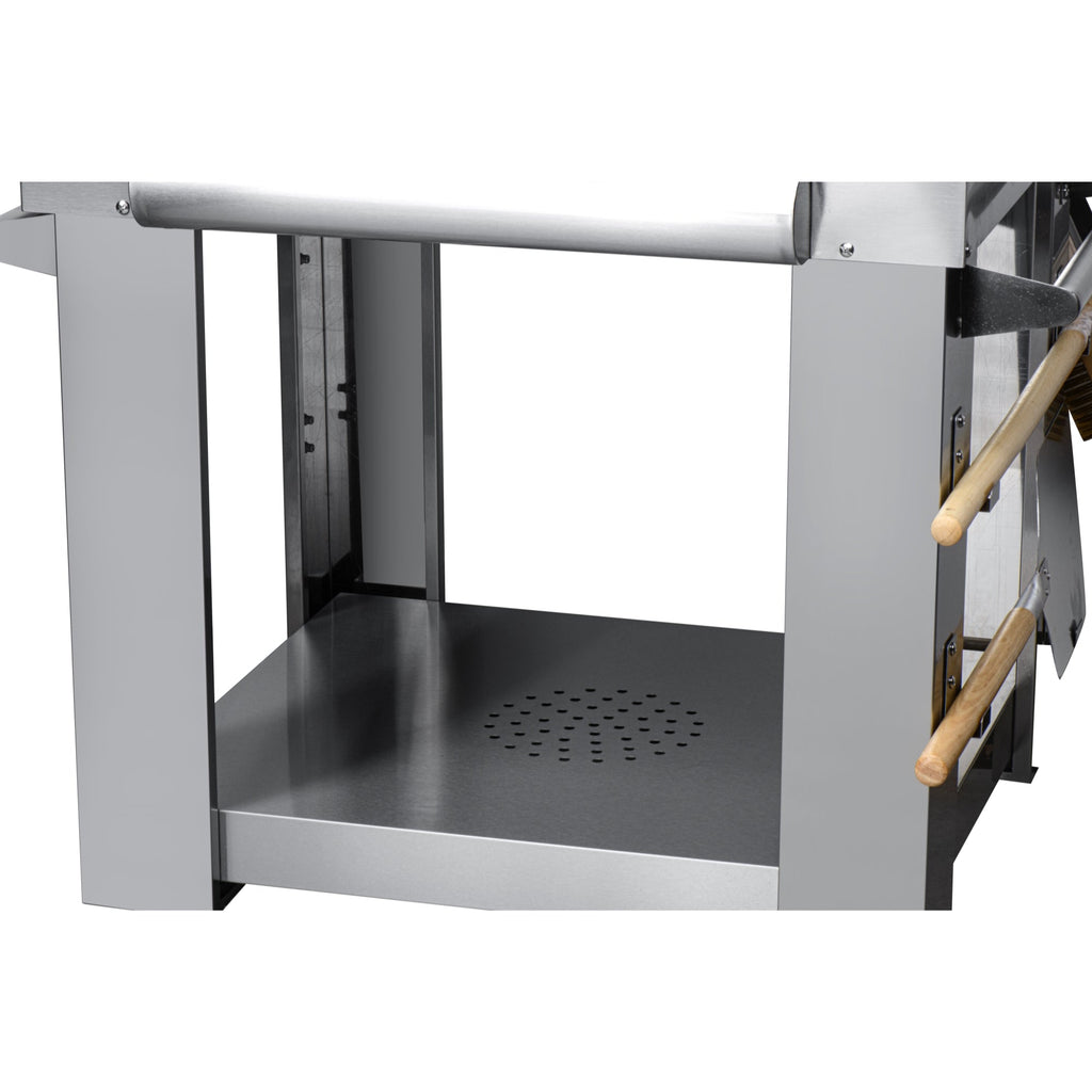 32 in. Outdoor Wood Fired Pizza Oven in Stainless-Steel (KM-OKS-WFPO)