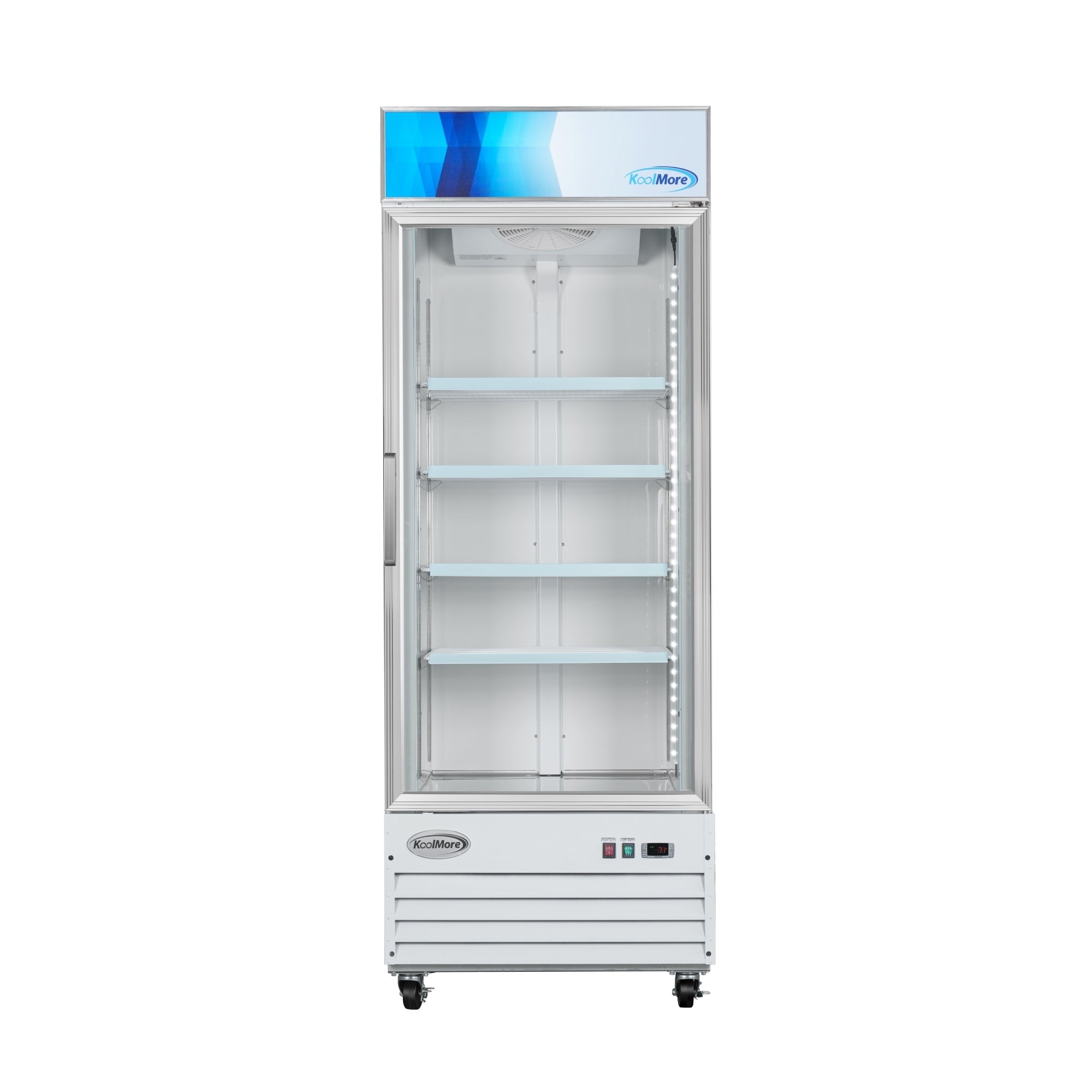31 in. 1-Door Commercial Display Merchandiser Freezer 23 cu. ft. in White