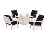 Mission 5-Piece Deep Seating Set with Fire Pit Table