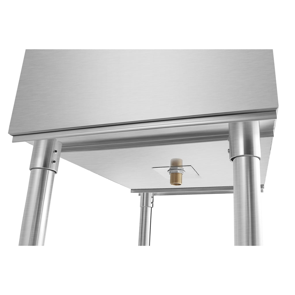 24 in. Commercial Underbar Ice Bin with Siding Lid in Stainless Steel