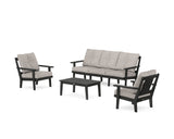 Prairie 4-Piece Deep Seating Set with Sofa