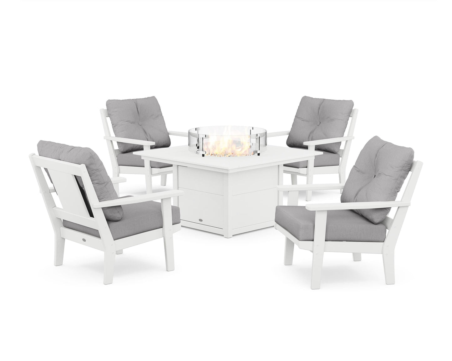 Prairie 5-Piece Deep Seating Set with Fire Pit Table