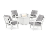 Prairie 5-Piece Deep Seating Set with Fire Pit Table