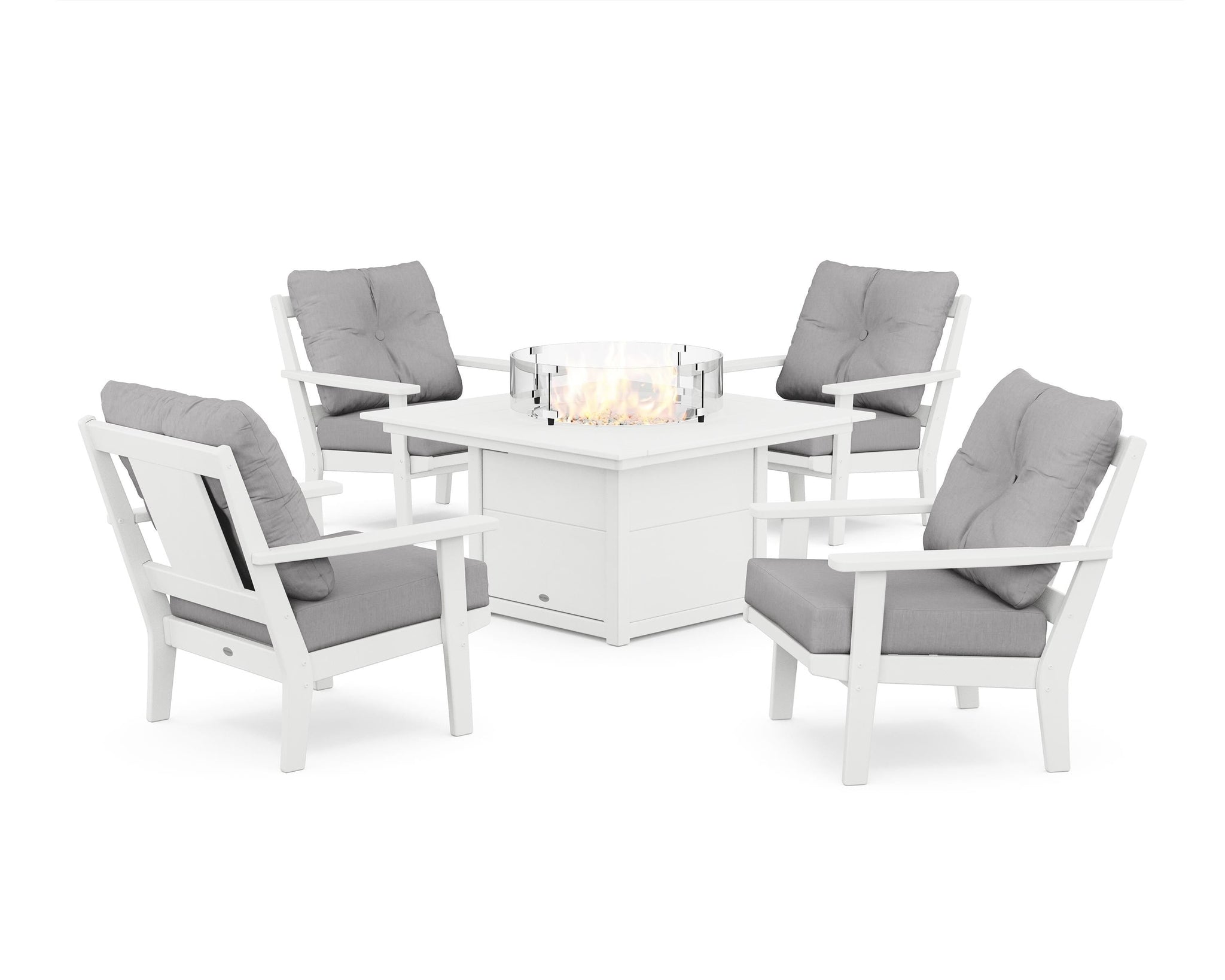 Prairie 5-Piece Deep Seating Set with Fire Pit Table