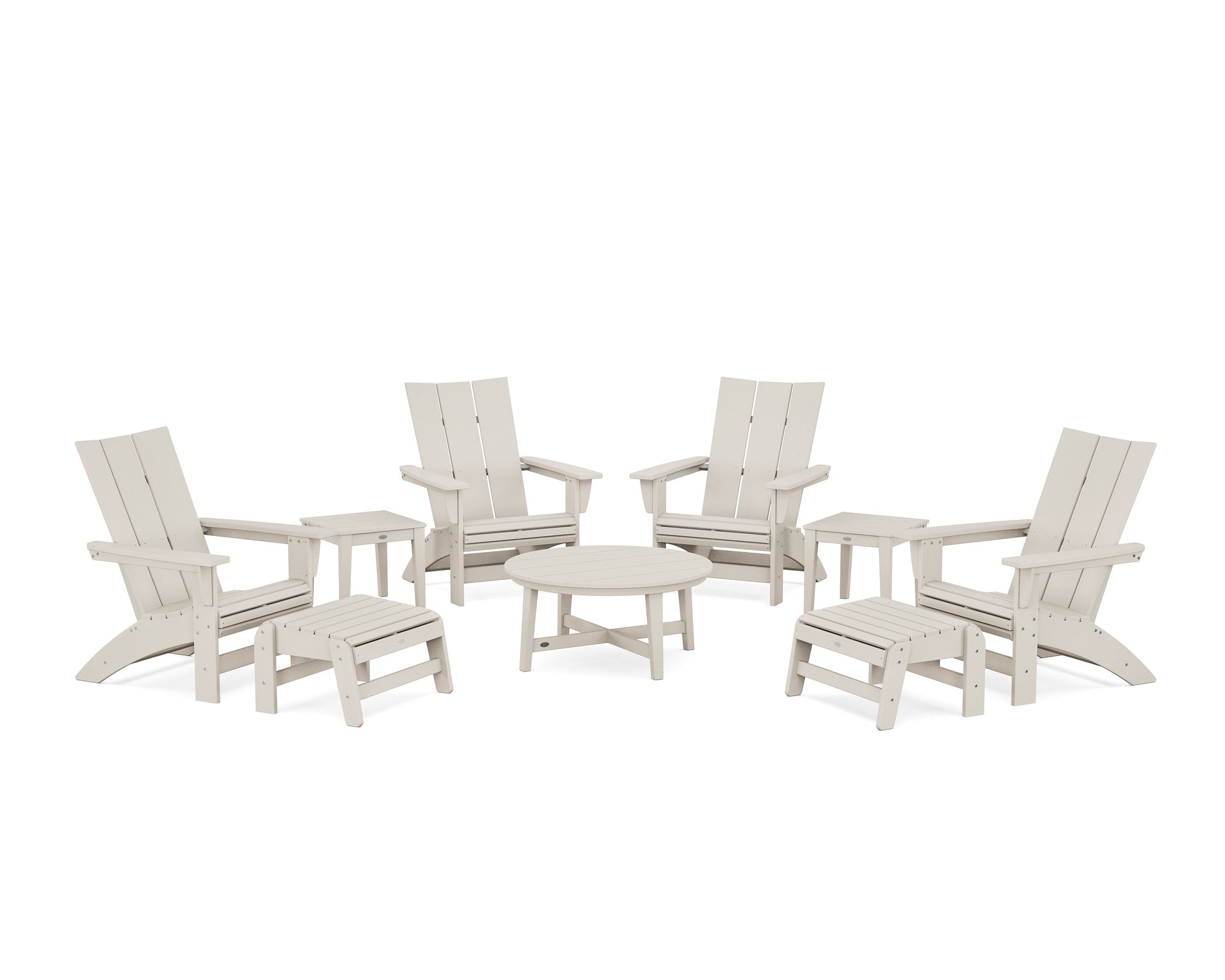 Modern Grand Adirondack 9-Piece Conversation Set