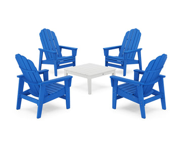 5-Piece Vineyard Grand Upright Adirondack Chair Conversation Group