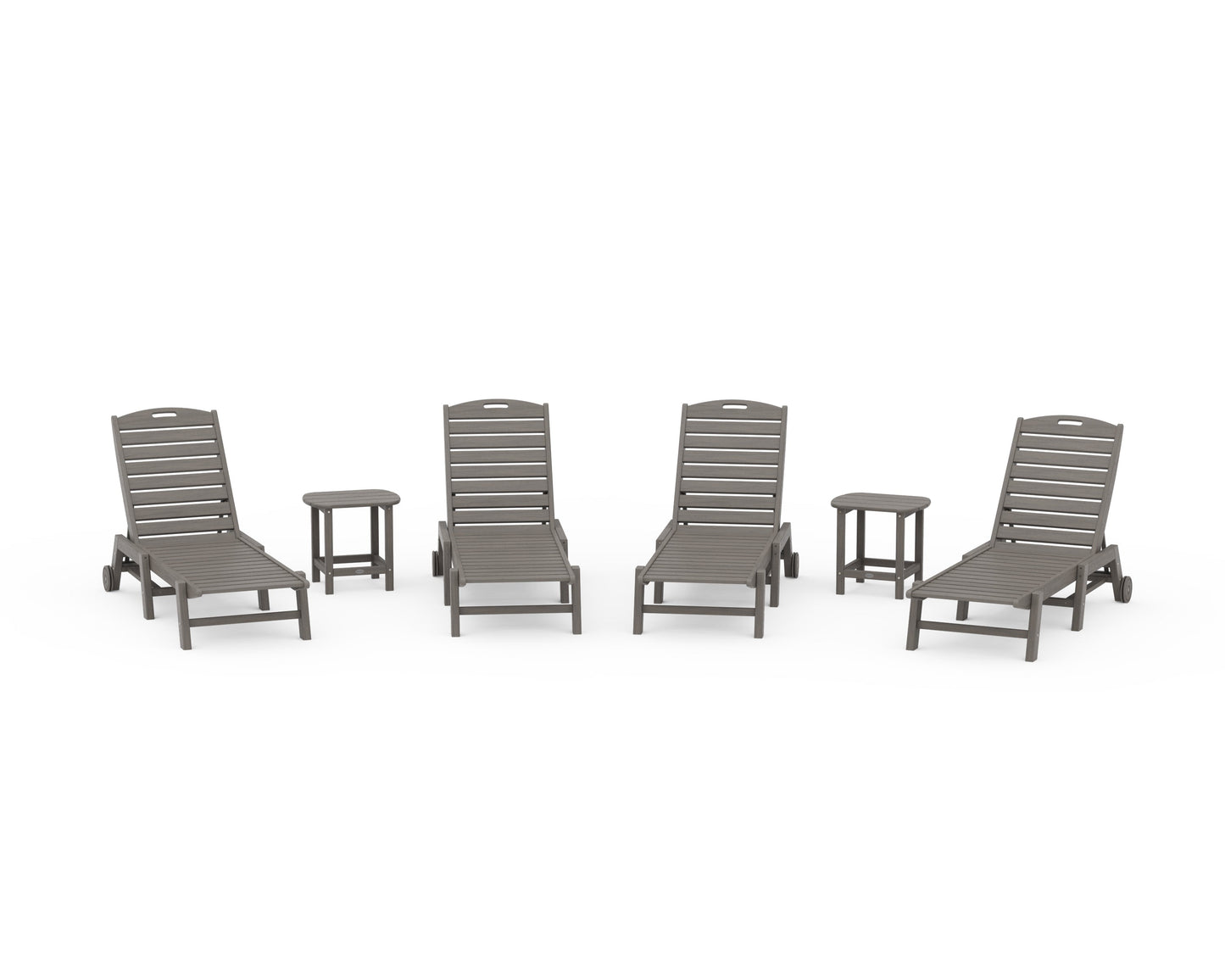 Nautical Chaise 6-Piece Set with Wheels