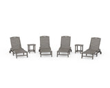 Nautical Chaise 6-Piece Set with Wheels