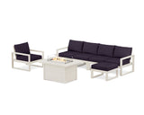 EDGE Sectional Lounge and Fire Pit Set