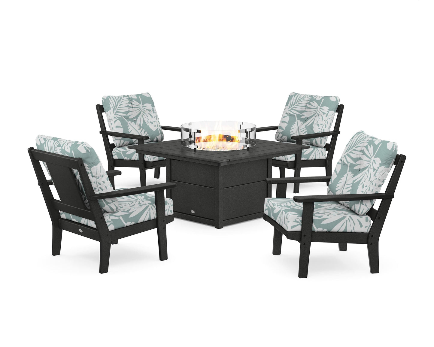 Prairie 5-Piece Deep Seating Set with Fire Pit Table