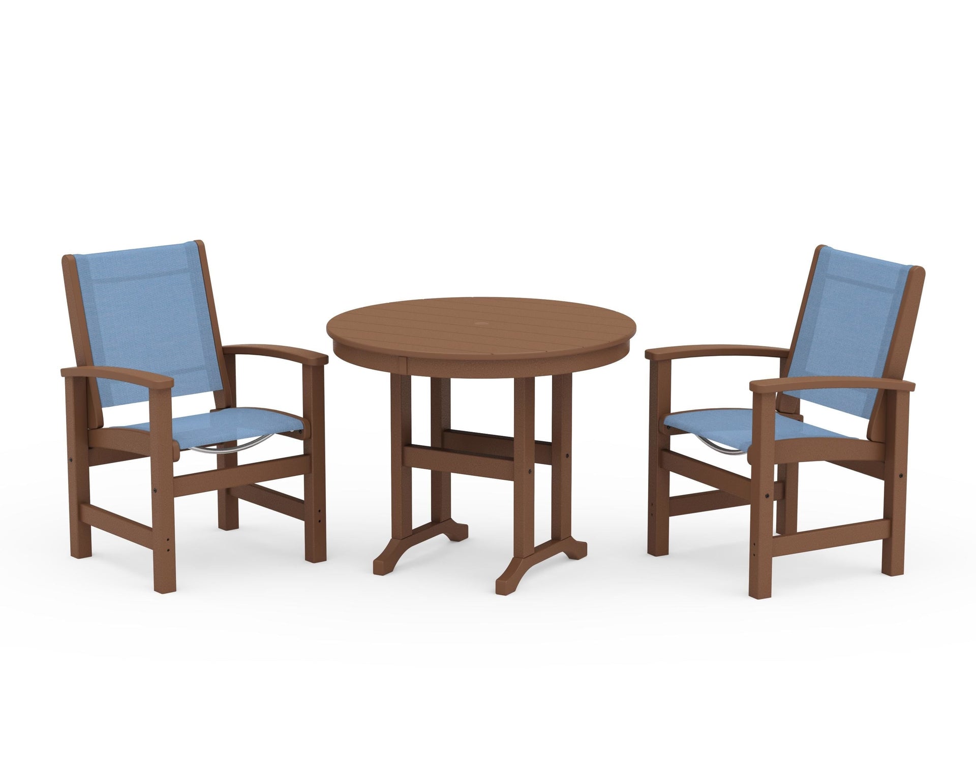 Coastal 3-Piece Round Dining Set