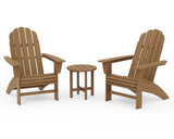 Vineyard 3-Piece Curveback Adirondack Set