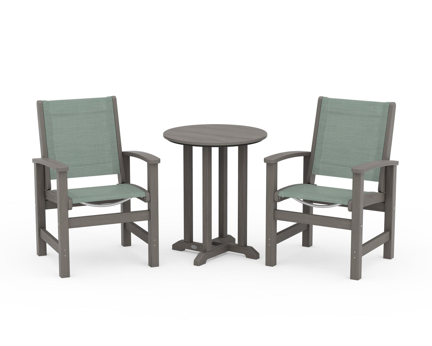 Coastal 3-Piece Round Bistro Dining Set