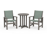 Coastal 3-Piece Round Bistro Dining Set