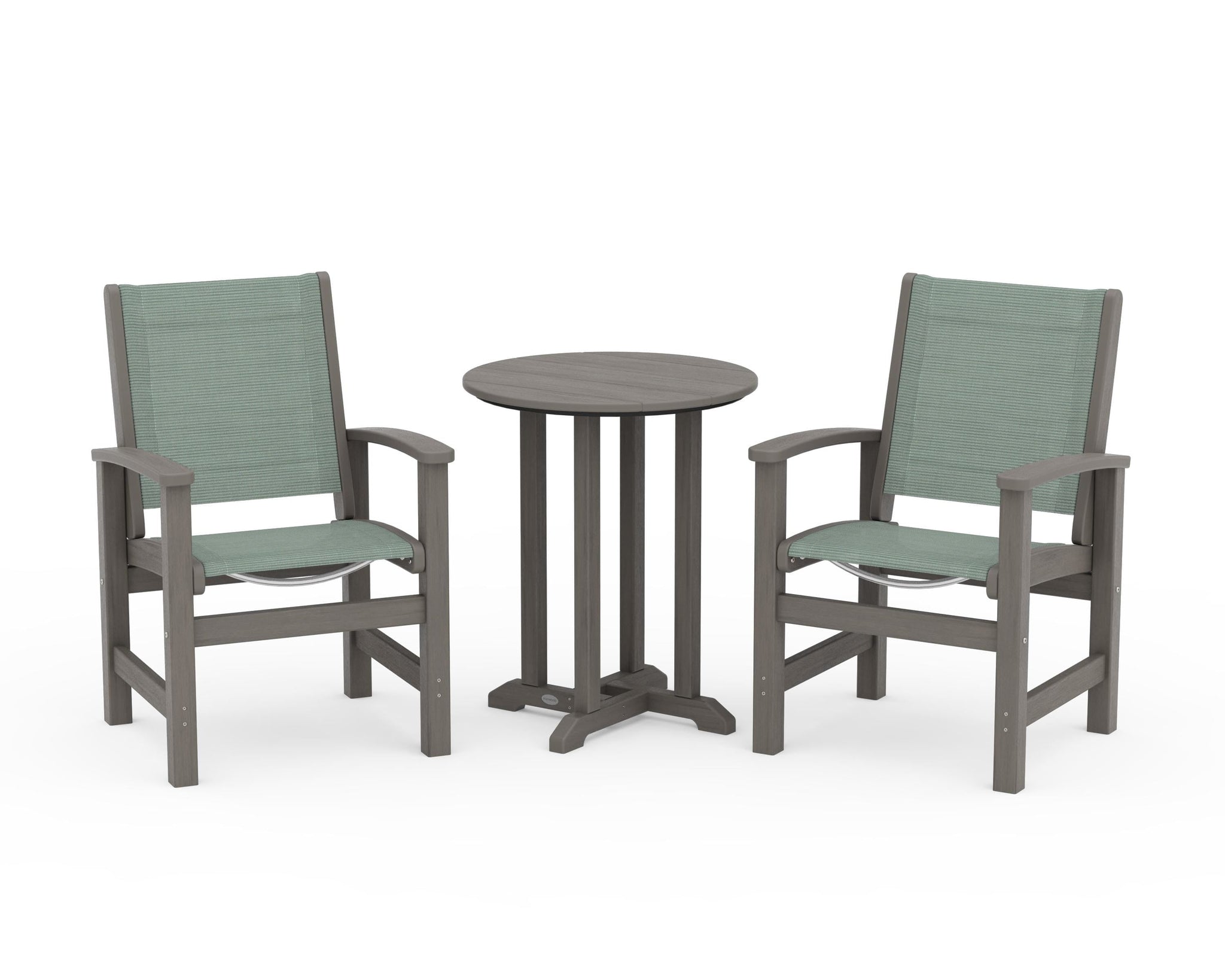 Coastal 3-Piece Round Bistro Dining Set