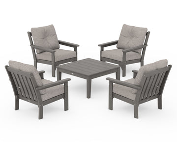 Vineyard 5-Piece Deep Seating Conversation Set