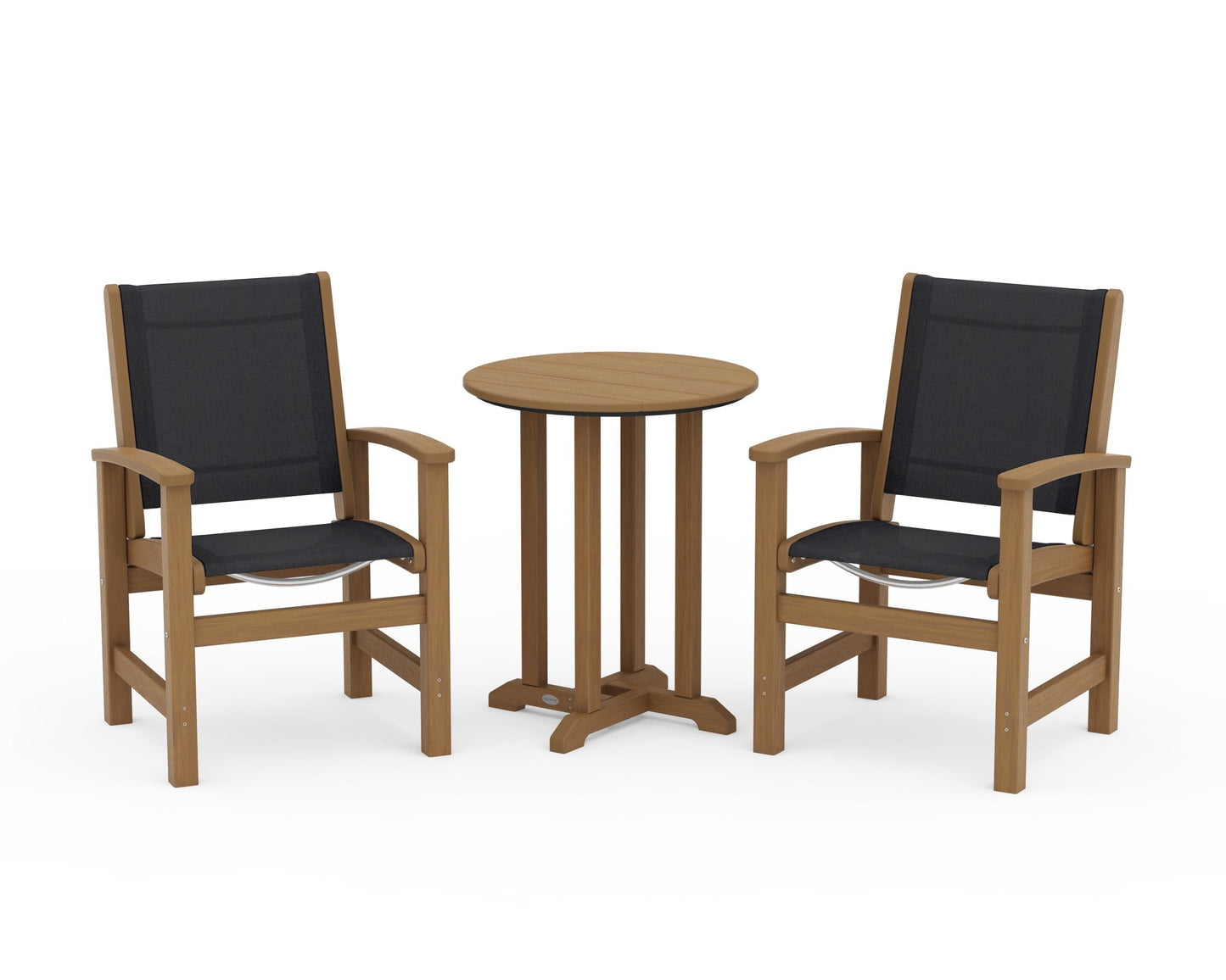Coastal 3-Piece Round Bistro Dining Set