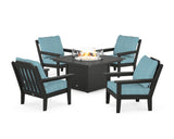 Cottage 5-Piece Deep Seating Set with Fire Pit Table