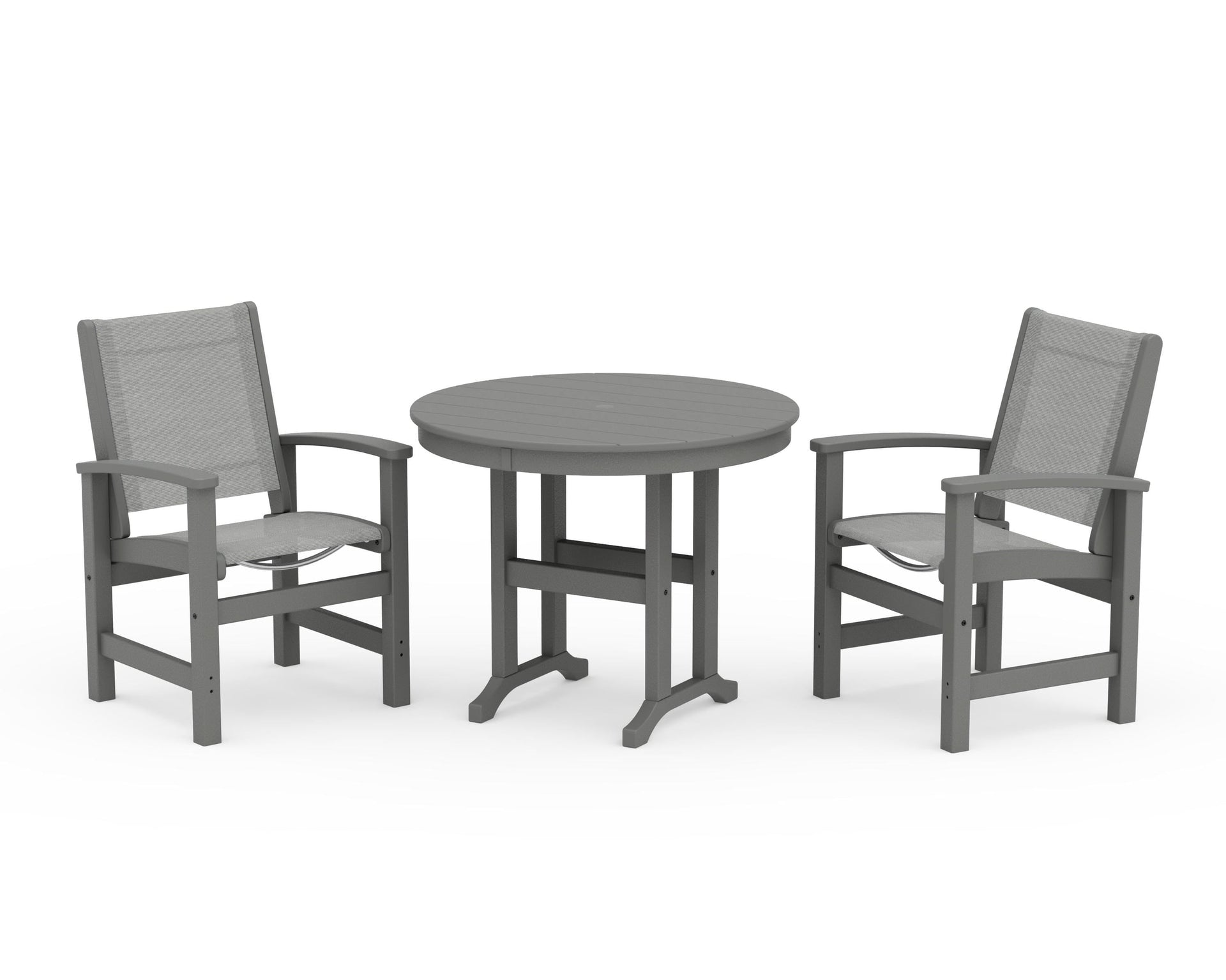 Coastal 3-Piece Round Dining Set