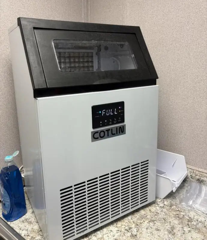 Cotlin 60FA Commercial Cube Ice Maker 20" Undercounter 200 lbs/Day 33 lbs Storage New