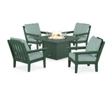 Cottage 5-Piece Deep Seating Set with Fire Pit Table