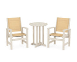 Coastal 3-Piece Round Bistro Dining Set