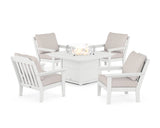 Cottage 5-Piece Deep Seating Set with Fire Pit Table