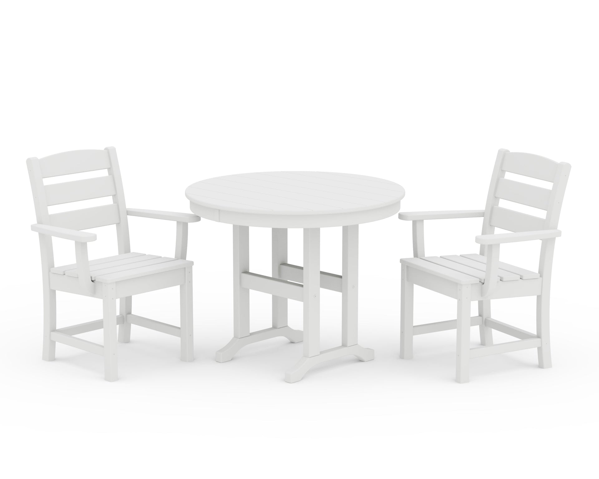 Lakeside 3-Piece Round Dining Set