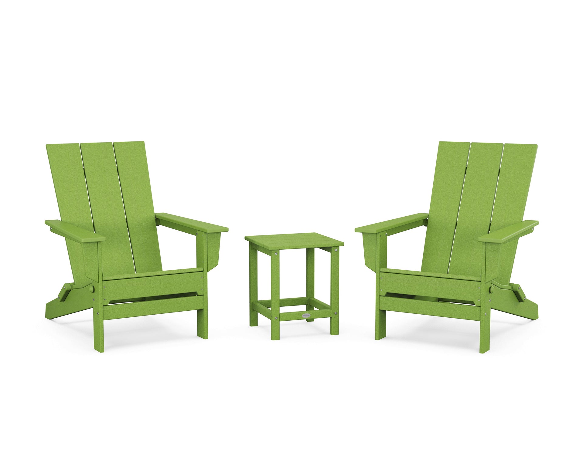 3-Piece Modern Studio Folding Adirondack Set