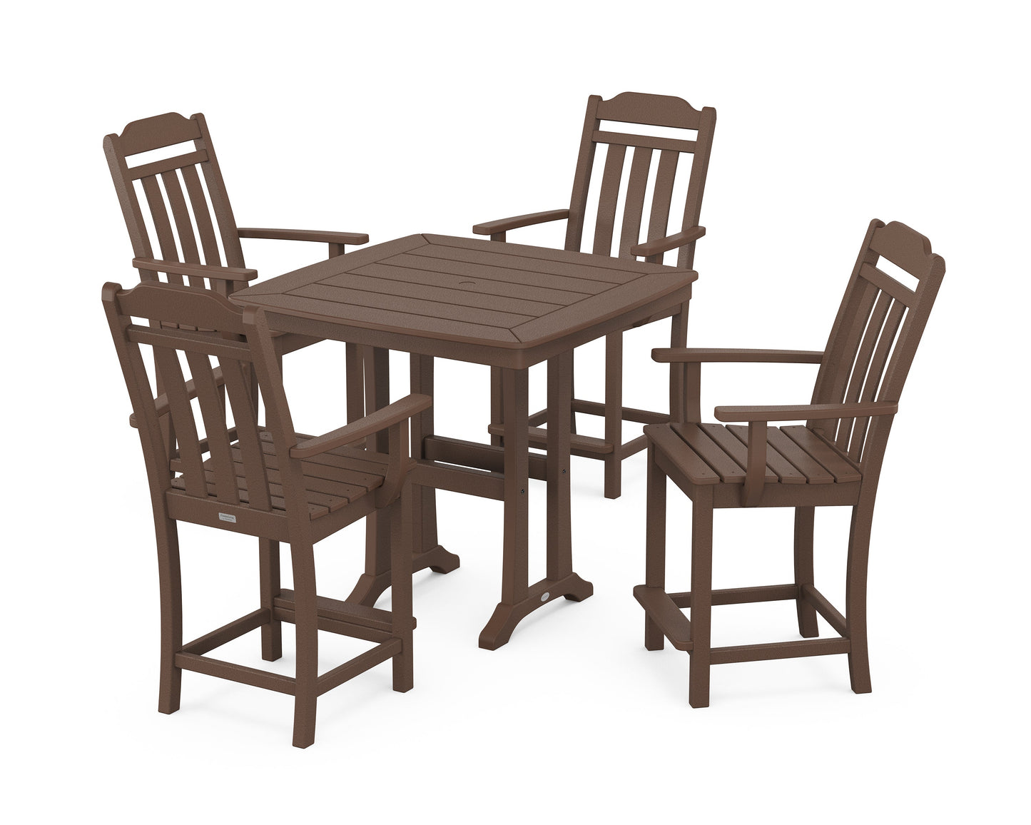 Cottage 5-Piece Counter Set with Trestle Legs