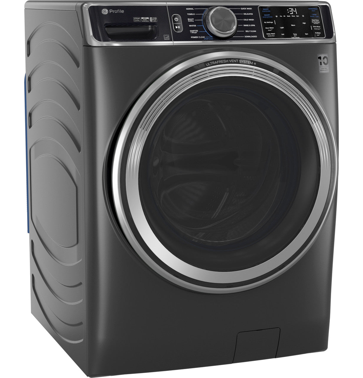 GE Profile™ 5.5 cu. ft. Capacity Smart Front Load ENERGY STAR® Steam Washer with UltraFresh Vent System+ and Smart Wash & Smart Rinse