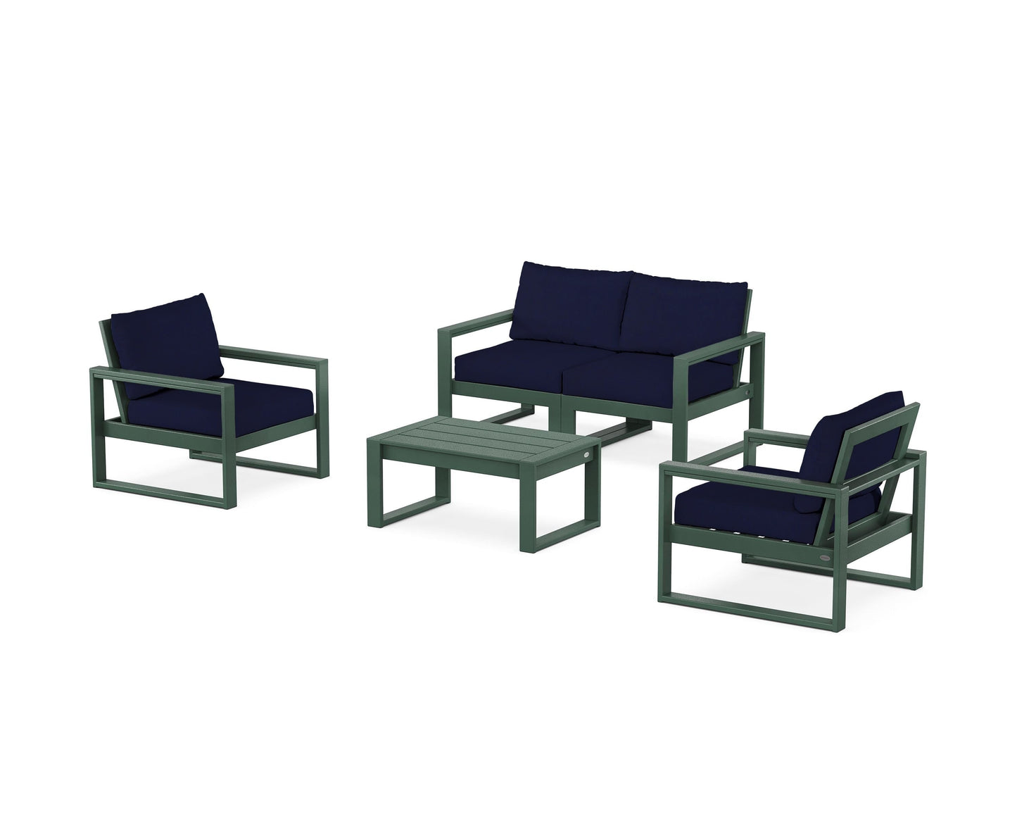 EDGE Sectional 4-Piece Deep Seating Set with Loveseat