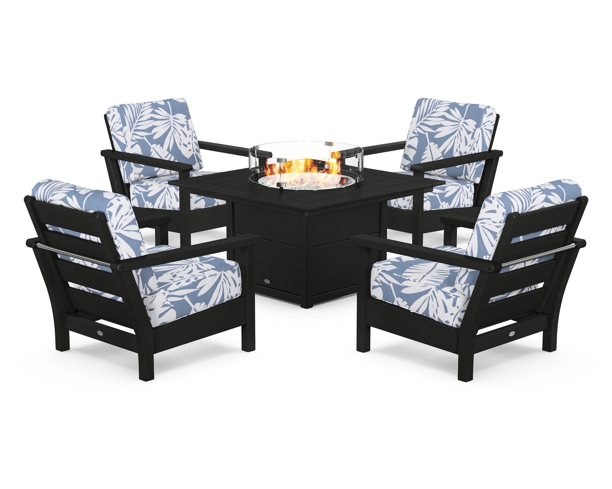 Harbour 5-Piece Conversation Set with Fire Pit Table