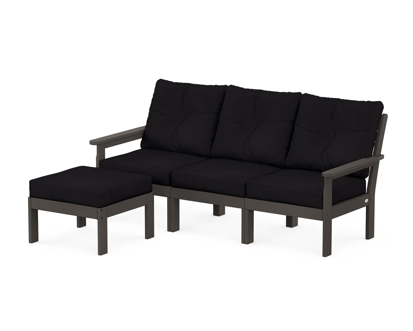 Vineyard 4-Piece Sectional with Ottoman