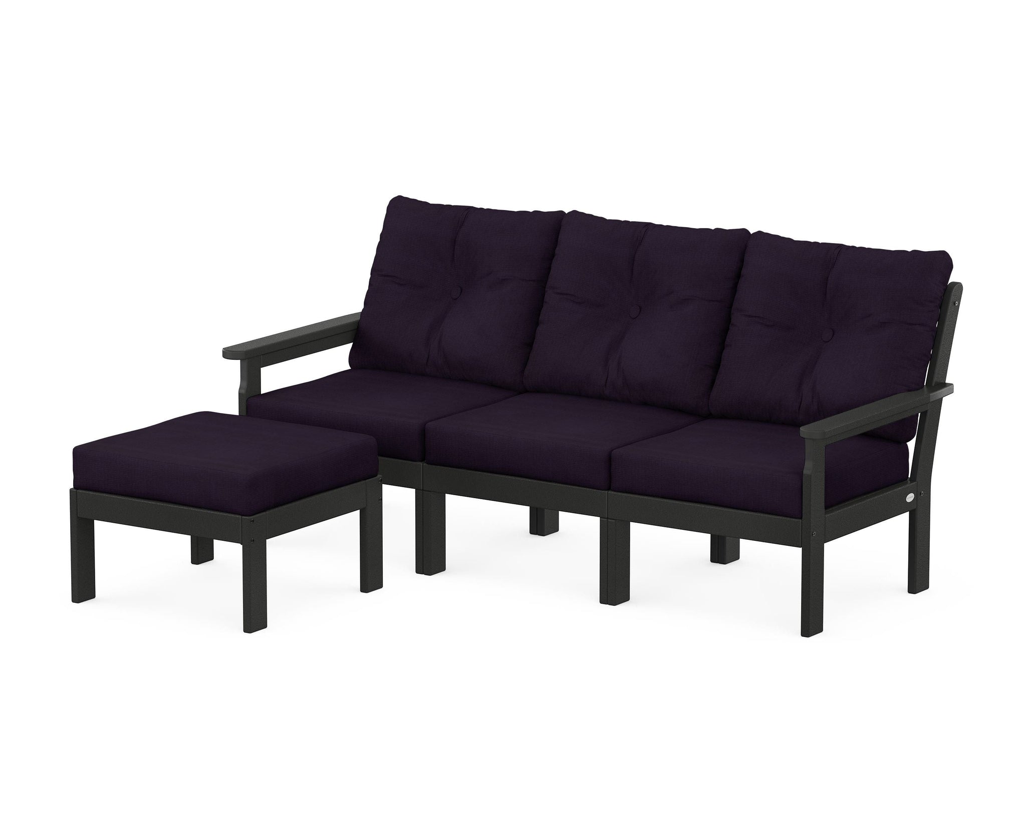 Vineyard 4-Piece Sectional with Ottoman
