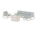 EDGE Sectional Lounge and Fire Pit Set