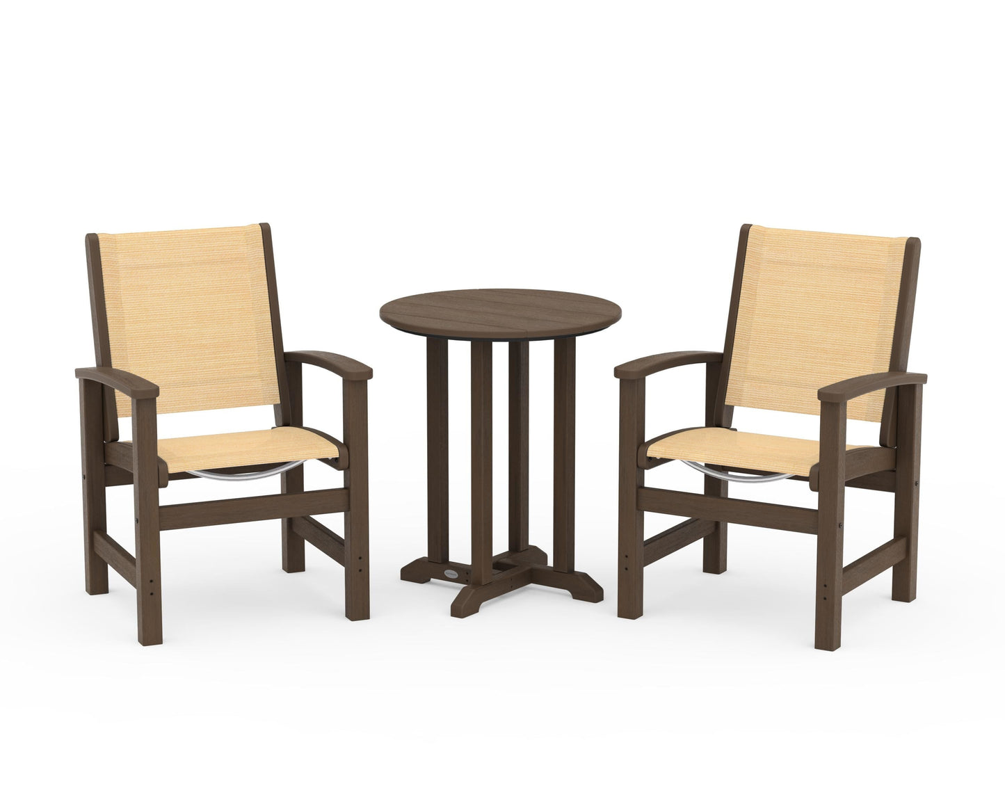 Coastal 3-Piece Round Bistro Dining Set