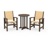 Coastal 3-Piece Round Bistro Dining Set