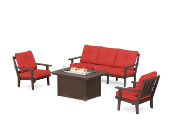 Oxford Deep Seating Fire Pit Table Set