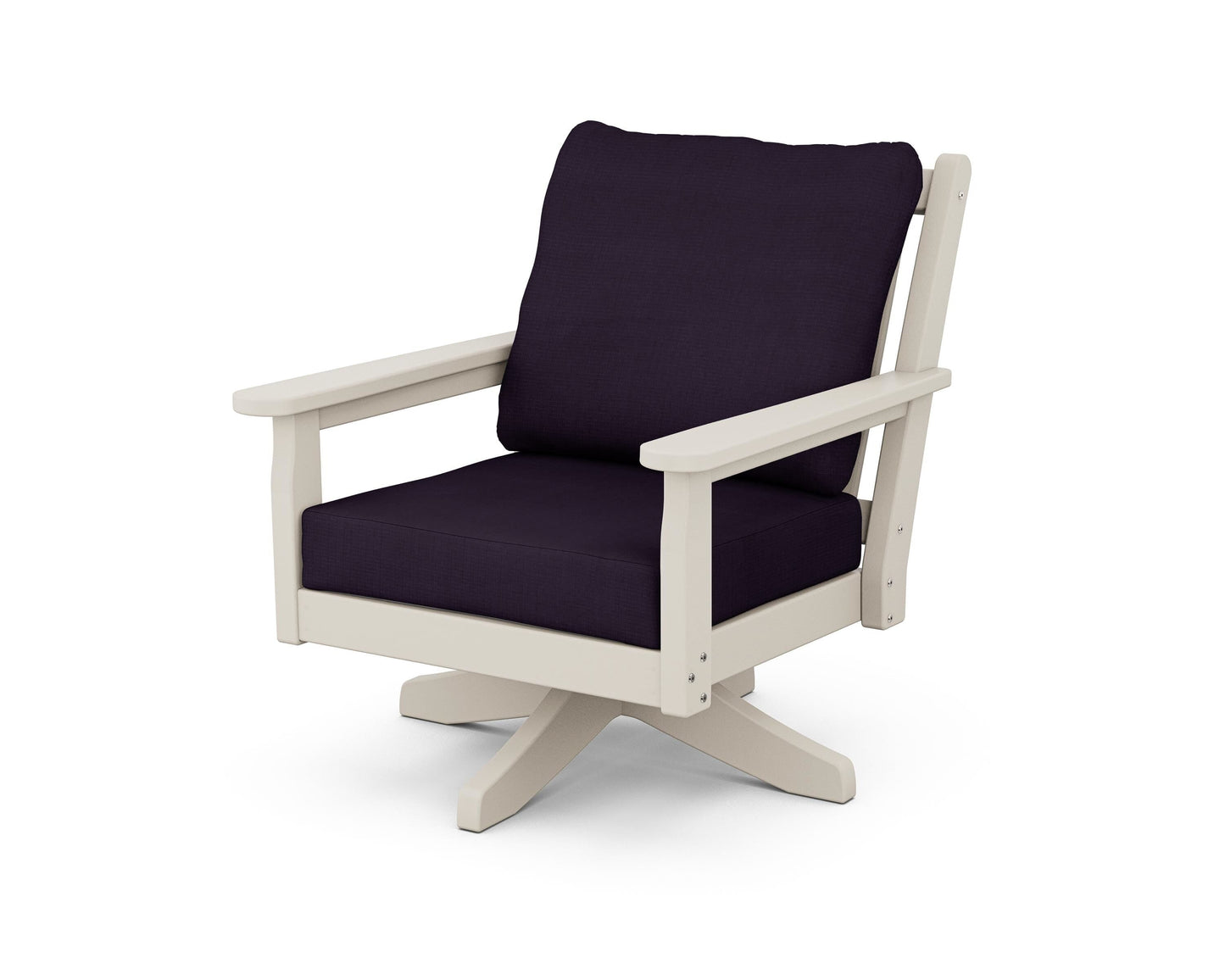 Chippendale Deep Seating Swivel Chair