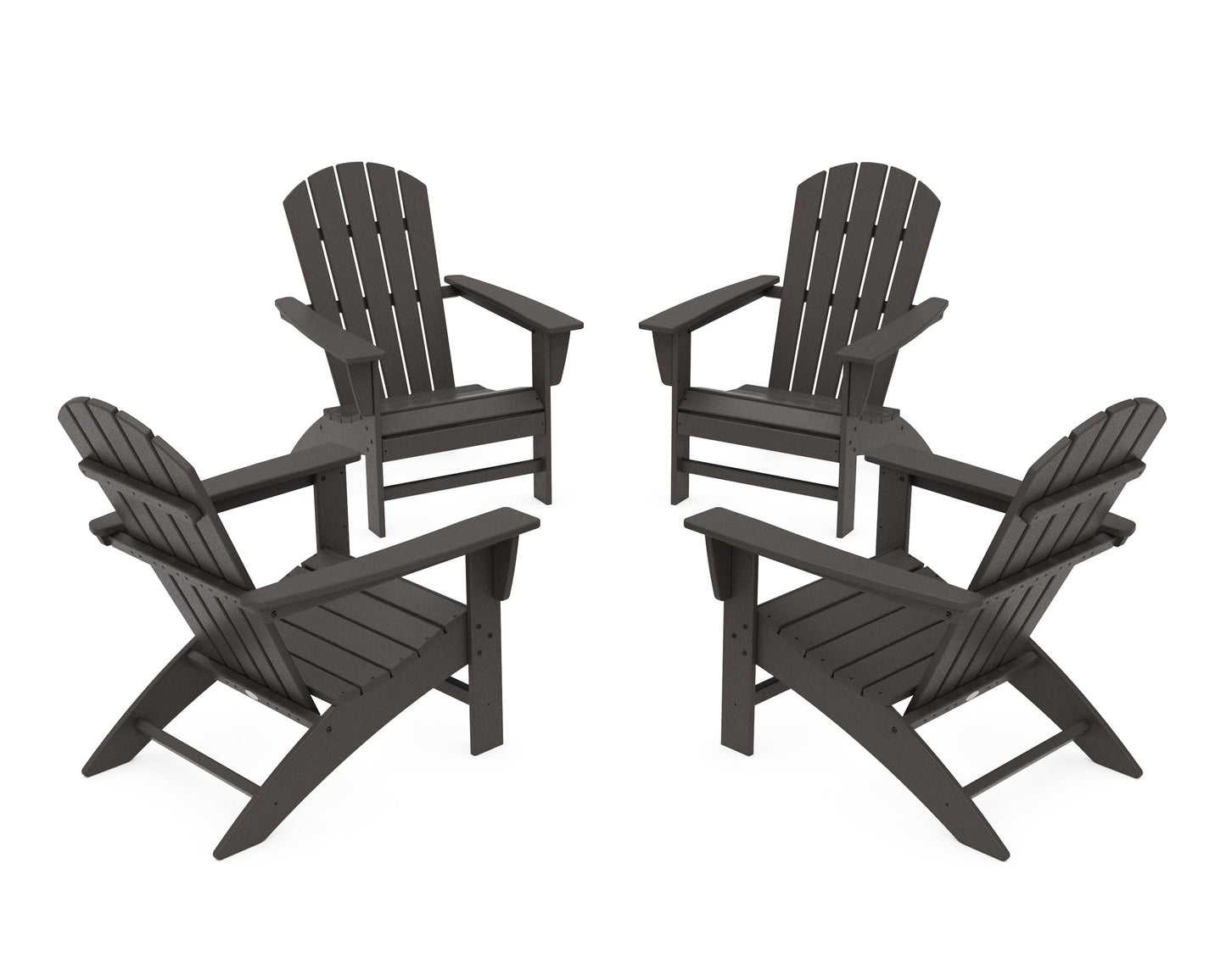 Nautical 4-Piece Adirondack Conversation Set