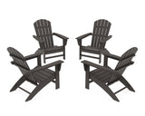Nautical 4-Piece Adirondack Conversation Set