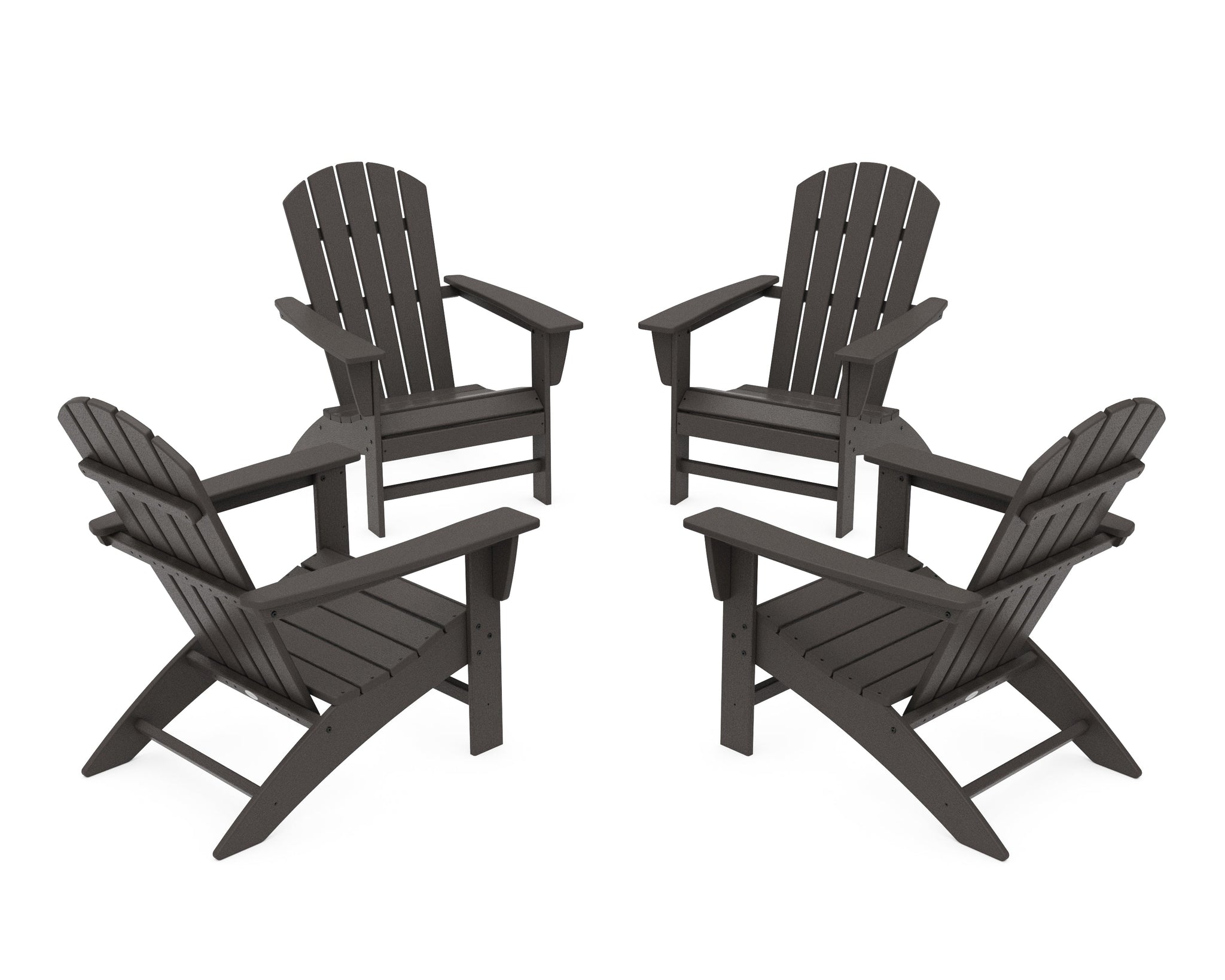 Nautical 4-Piece Adirondack Conversation Set