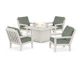 Cottage 5-Piece Deep Seating Set with Fire Pit Table