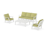 Chinoiserie 4-Piece Deep Seating Set with Sofa