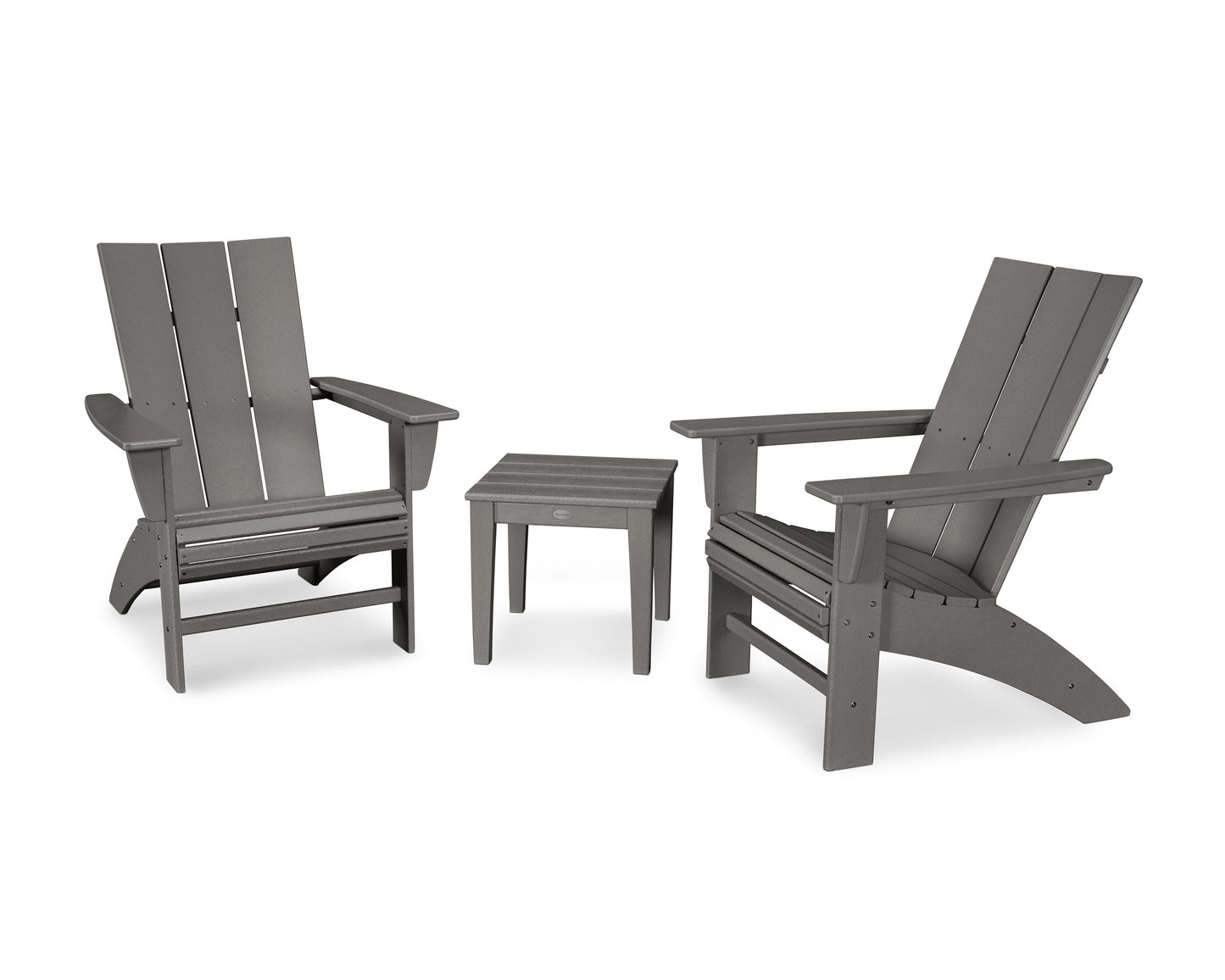 Modern 3-Piece Curveback  Adirondack Set