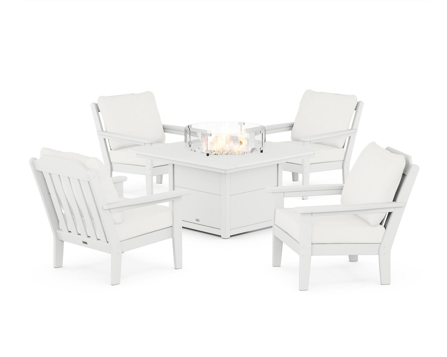 Cottage 5-Piece Deep Seating Set with Fire Pit Table